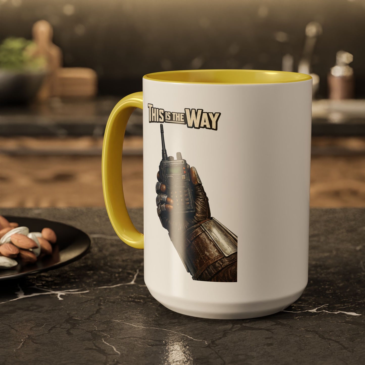 This Is The Way Mug — Mandalorian Radio Hand Coffee Cup (11oz & 15oz)