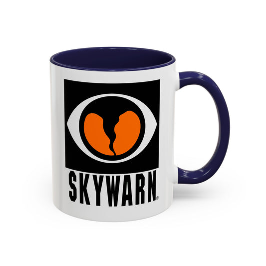 Skywarn Logo Accent Coffee Mug – Storm Spotter Weather Enthusiast Gift 11oz or 15oz