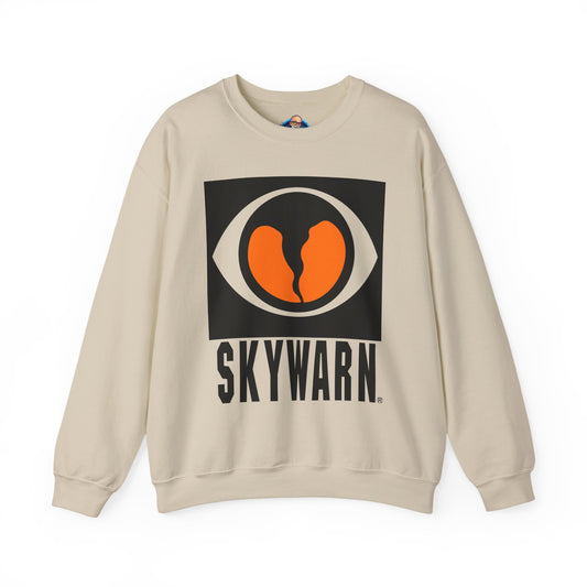 Skywarn Graphic Sweatshirt — Retro Eye Logo Storm Spotter Crewneck