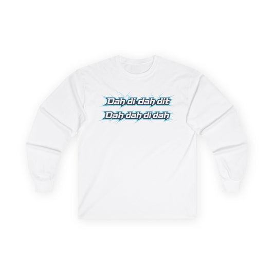 "Dah dih dah dit" Graphic Long Sleeve Tee