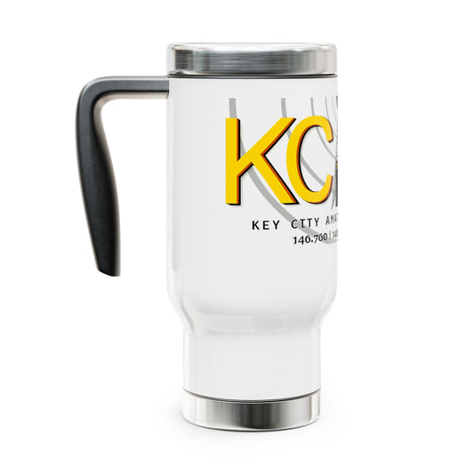 Stainless Steel Travel Mug with Handle, 14oz