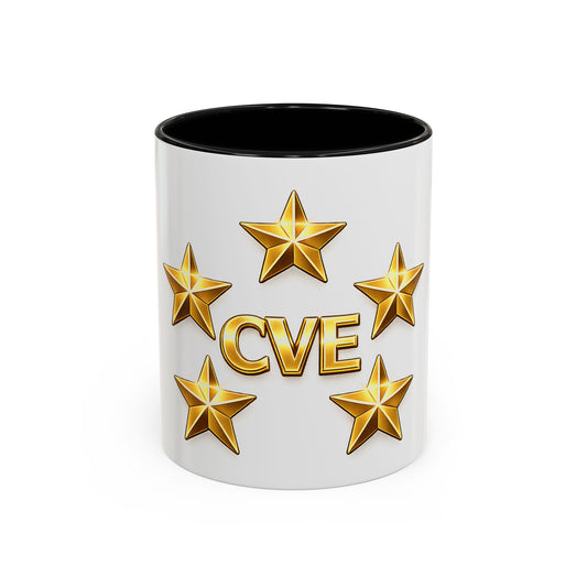 CVE Gold Star Coffee Mug — 11/15oz Accent Ceramic Mug