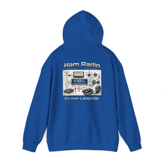 "Ham Radio: It's Our Language" Pullover for Amateur Radio Enthusiasts