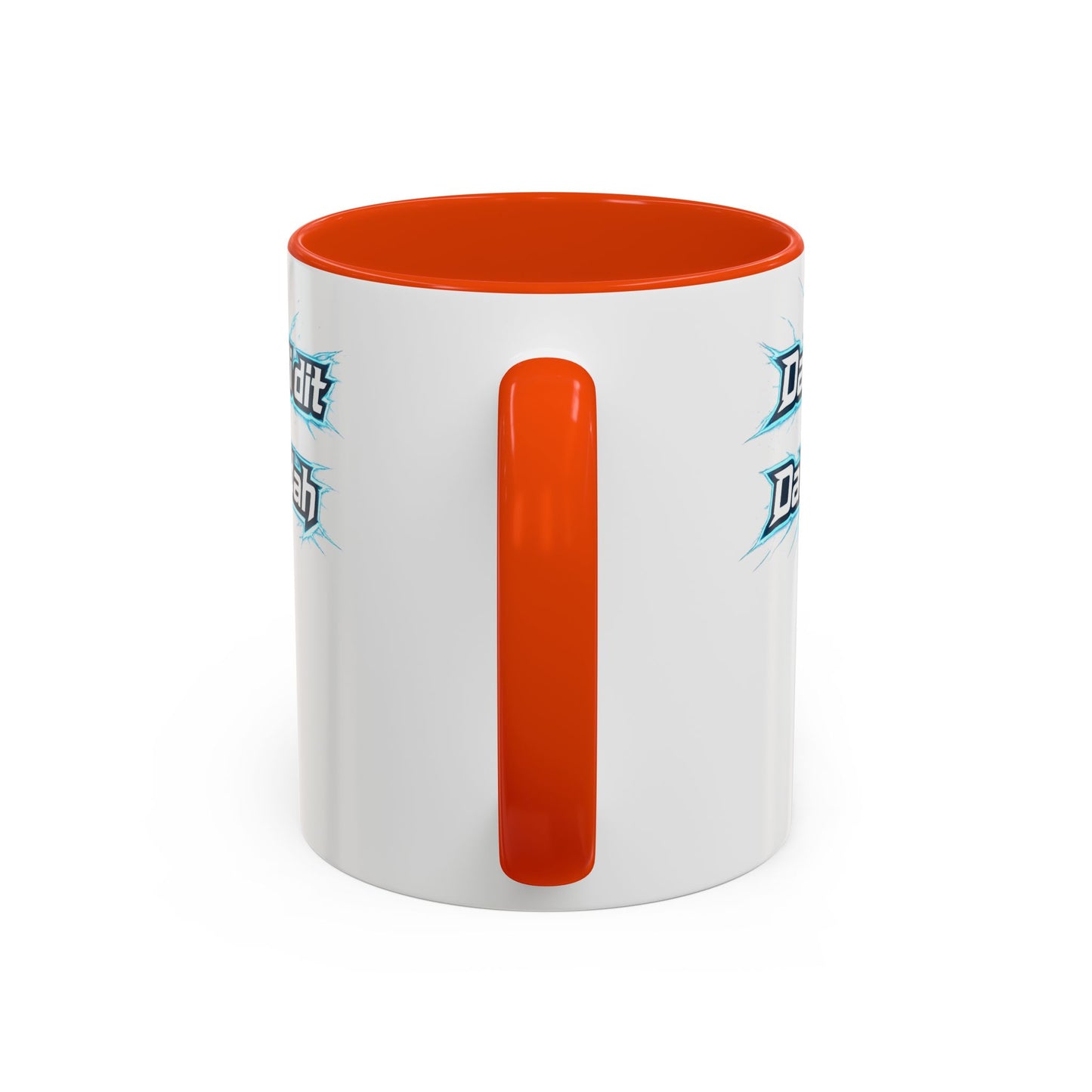 Novelty Mug — 'Dah di dah dit' Repeating Text Ceramic Coffee Cup (11oz & 15oz)