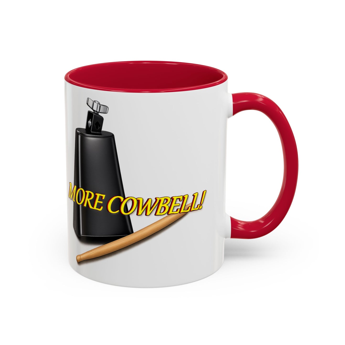 More Cowbell Mug — Funny Cowbell Coffee Cup (11oz/15oz)