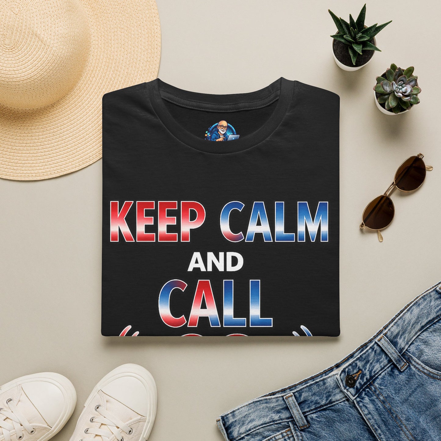 Keep Calm and Call CQ T-Shirt – Amateur Radio / Ham Operator Tee