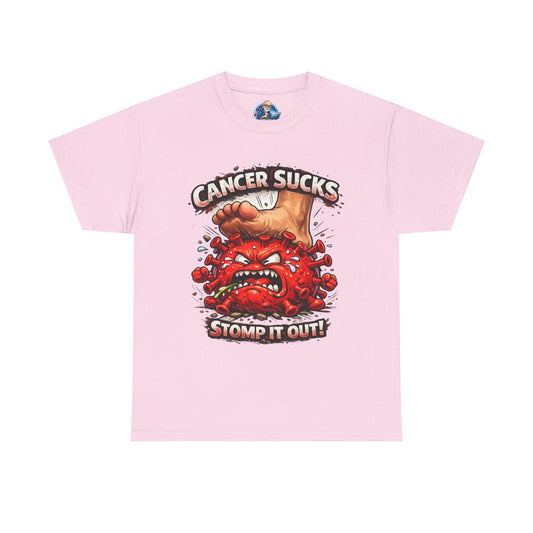 Cancer Sucks Tee — Stomp It Out Cancer Awareness T-Shirt