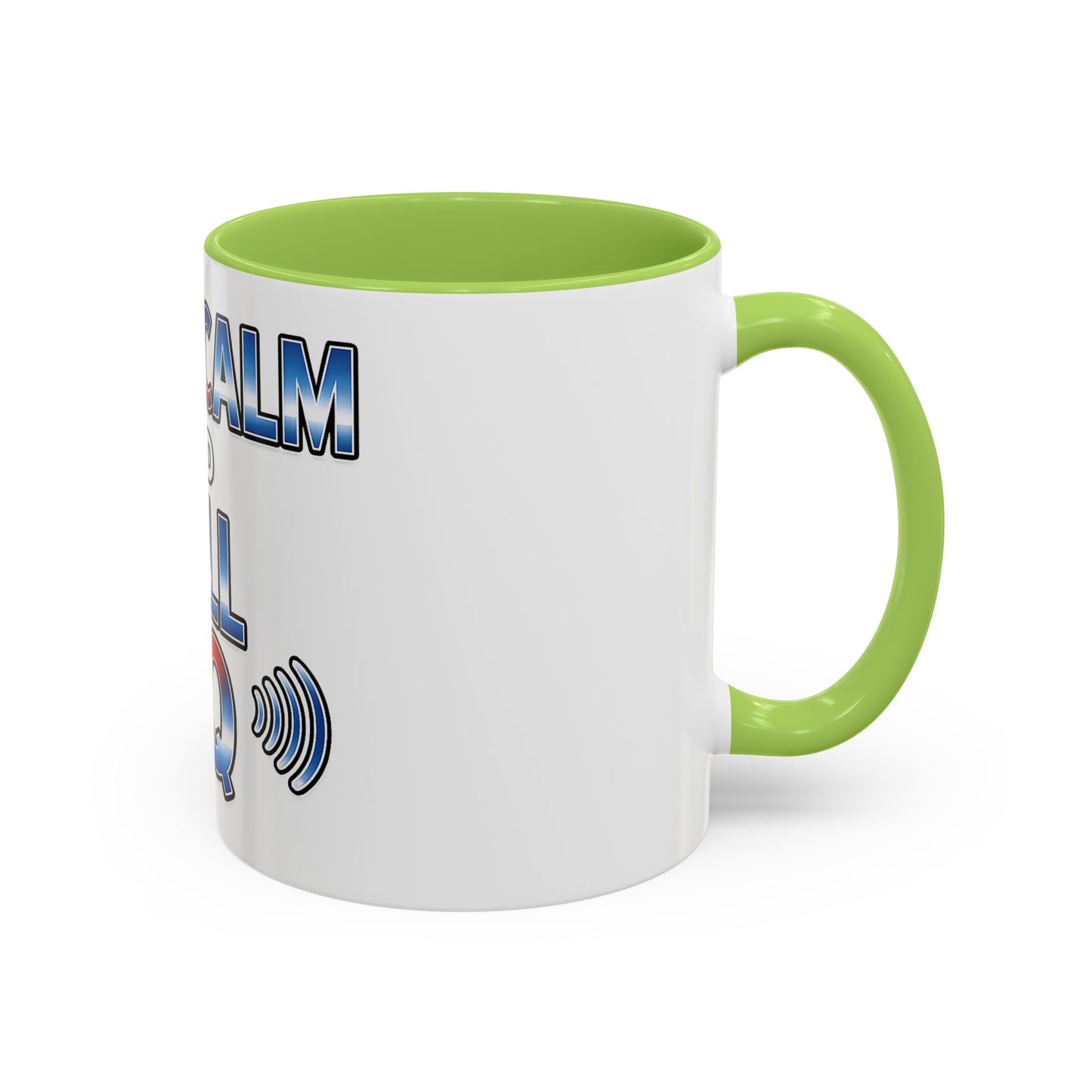 Keep Calm and Call CQ Accent Coffee Mug – Radio Operator Ham Radio Gift (11/15 oz)