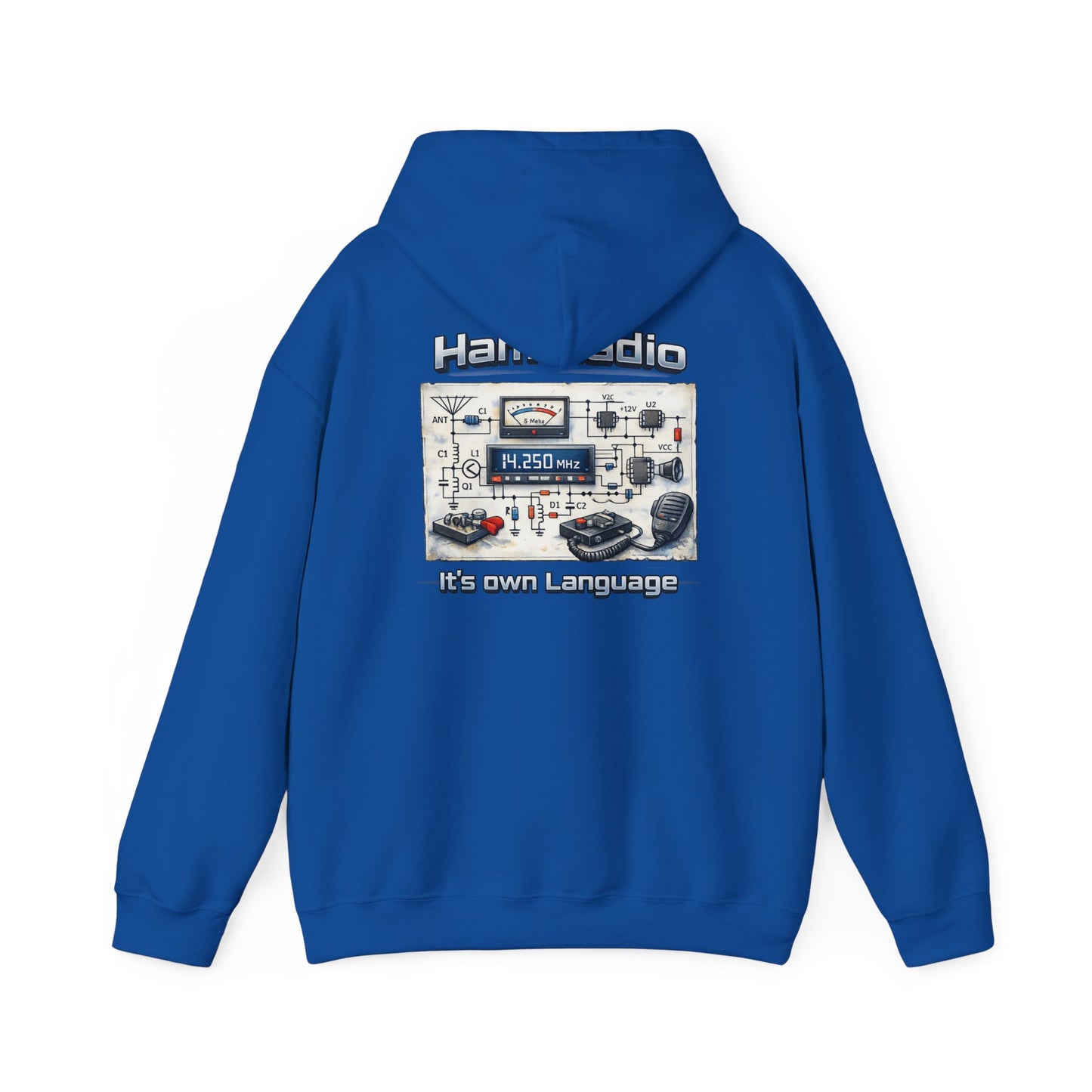 "Ham Radio: It's Our Language" Pullover for Amateur Radio Enthusiasts