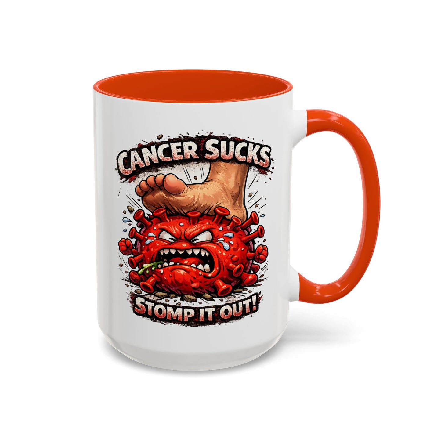 Cancer Sucks Mug — Stomp It Out 11/15oz