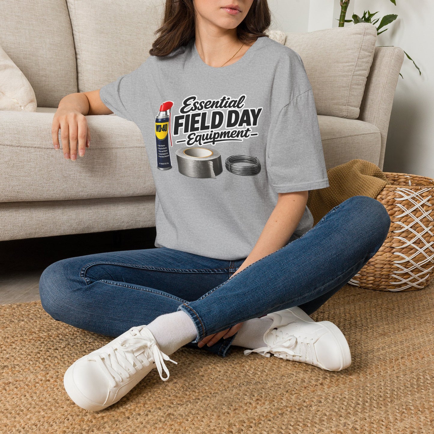 Field Day Essentials T-Shirt — "Essential Field Day Equipment" Graphic Tee