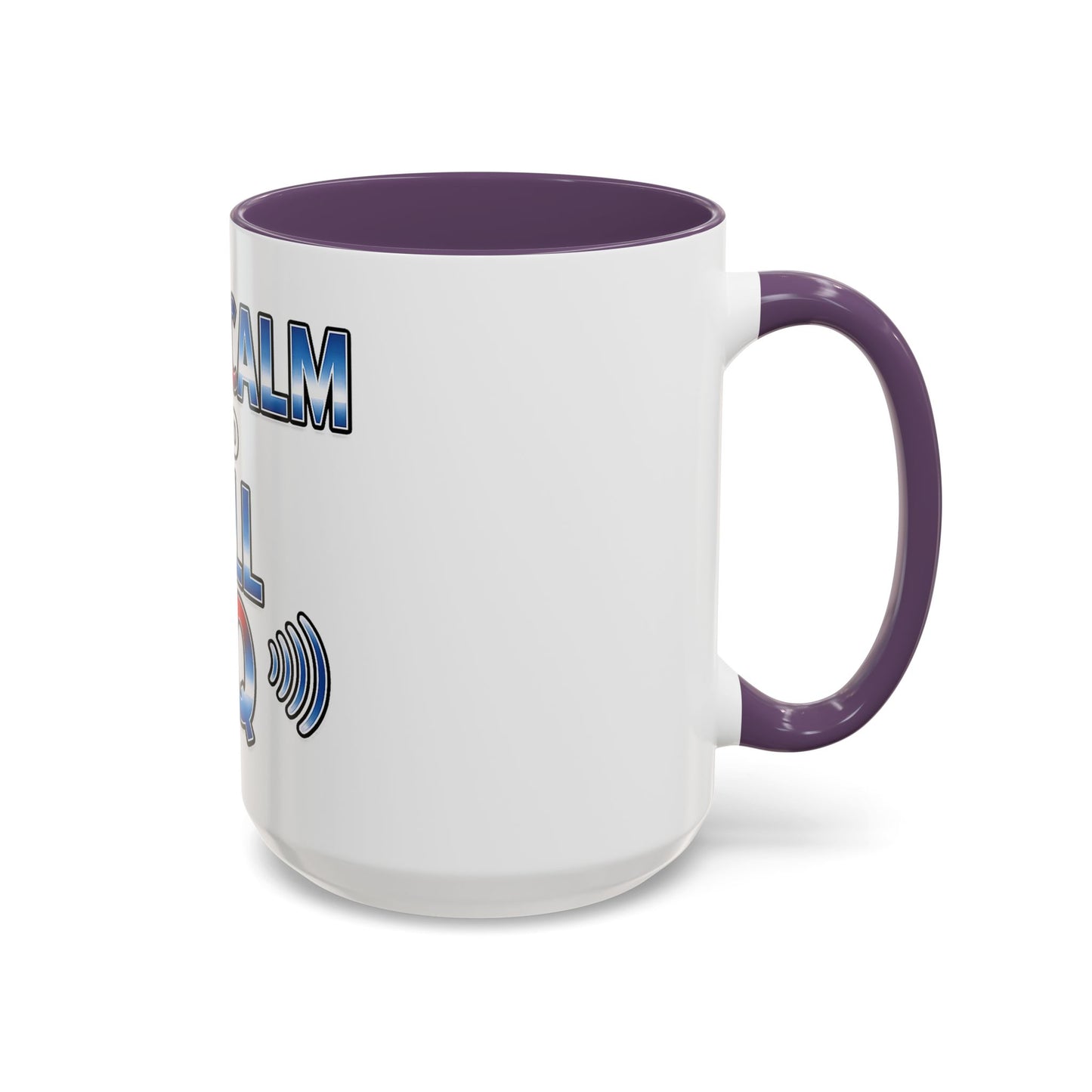 Keep Calm and Call CQ Accent Coffee Mug – Radio Operator Ham Radio Gift (11/15 oz)