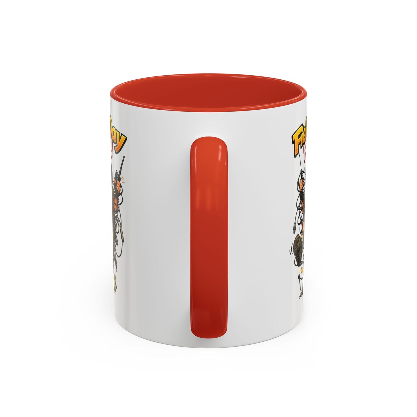 Field Day Fun! Accent Coffee Mug – Humorous Outdoor Adventure Ham Gift (11/15oz)