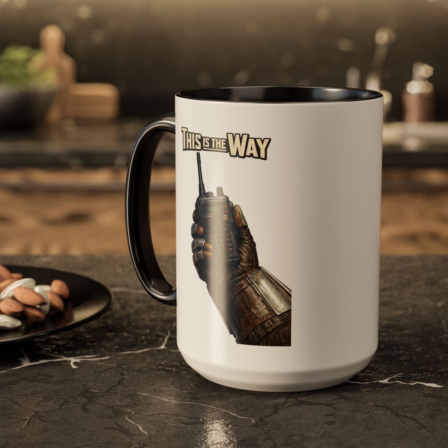 This Is The Way Mug — Mandalorian Radio Hand Coffee Cup (11oz & 15oz)
