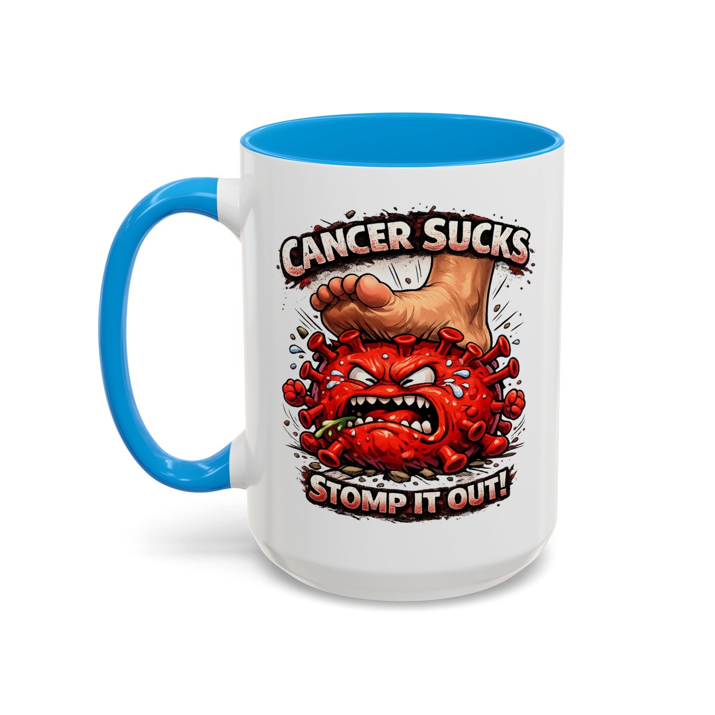 Cancer Sucks Mug — Stomp It Out 11/15oz