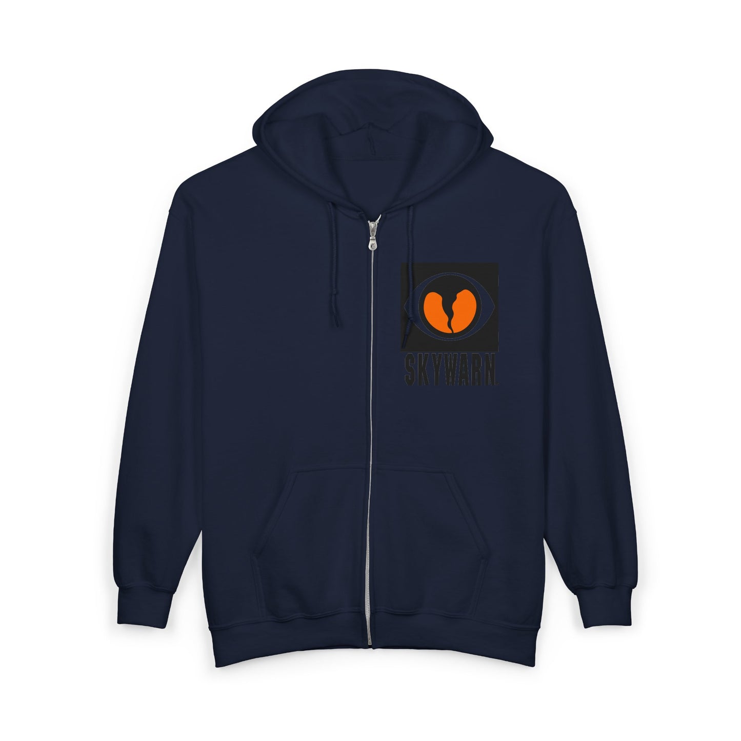 Skywarn Logo Zip Hoodie — Storm Spotter Weather Watch Hooded Sweatshirt