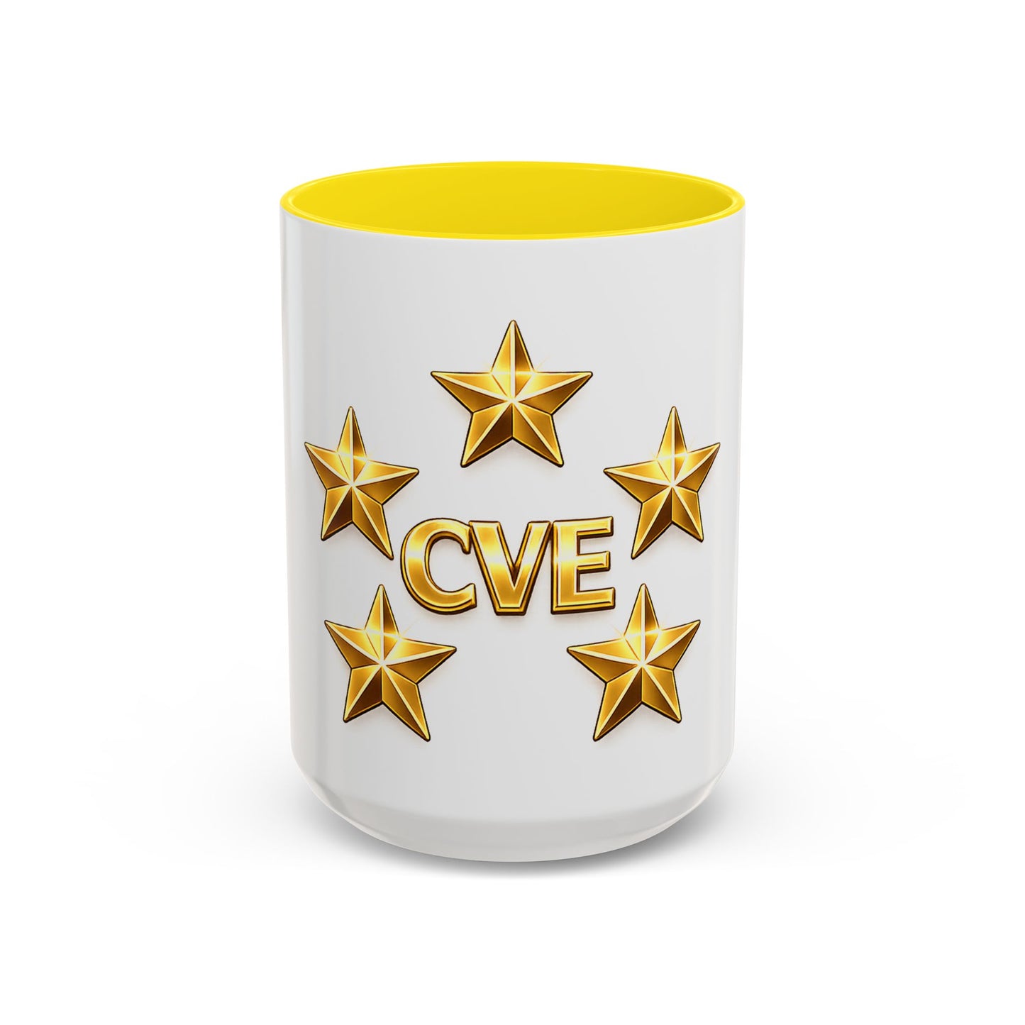 CVE Gold Star Coffee Mug — 11/15oz Accent Ceramic Mug
