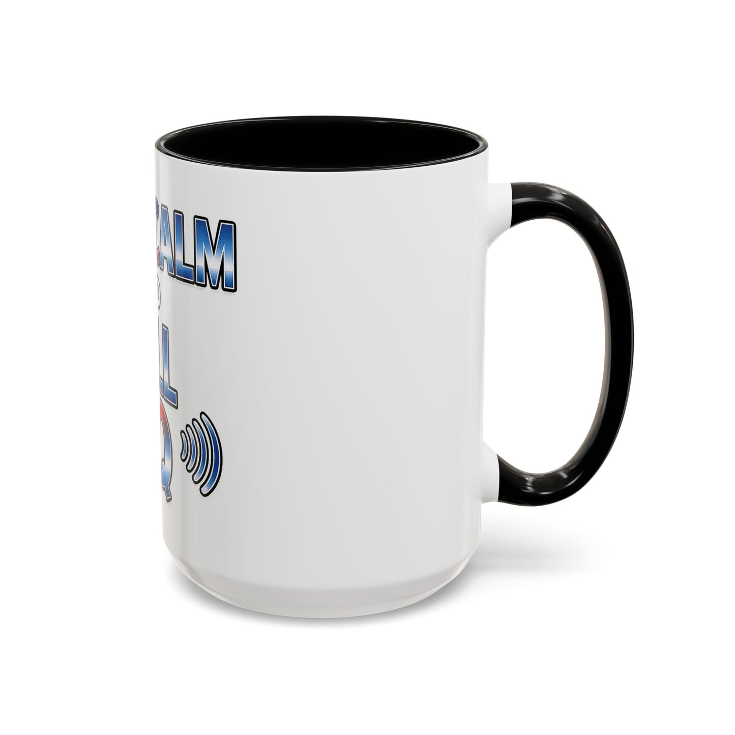 Keep Calm and Call CQ Accent Coffee Mug – Radio Operator Ham Radio Gift (11/15 oz)