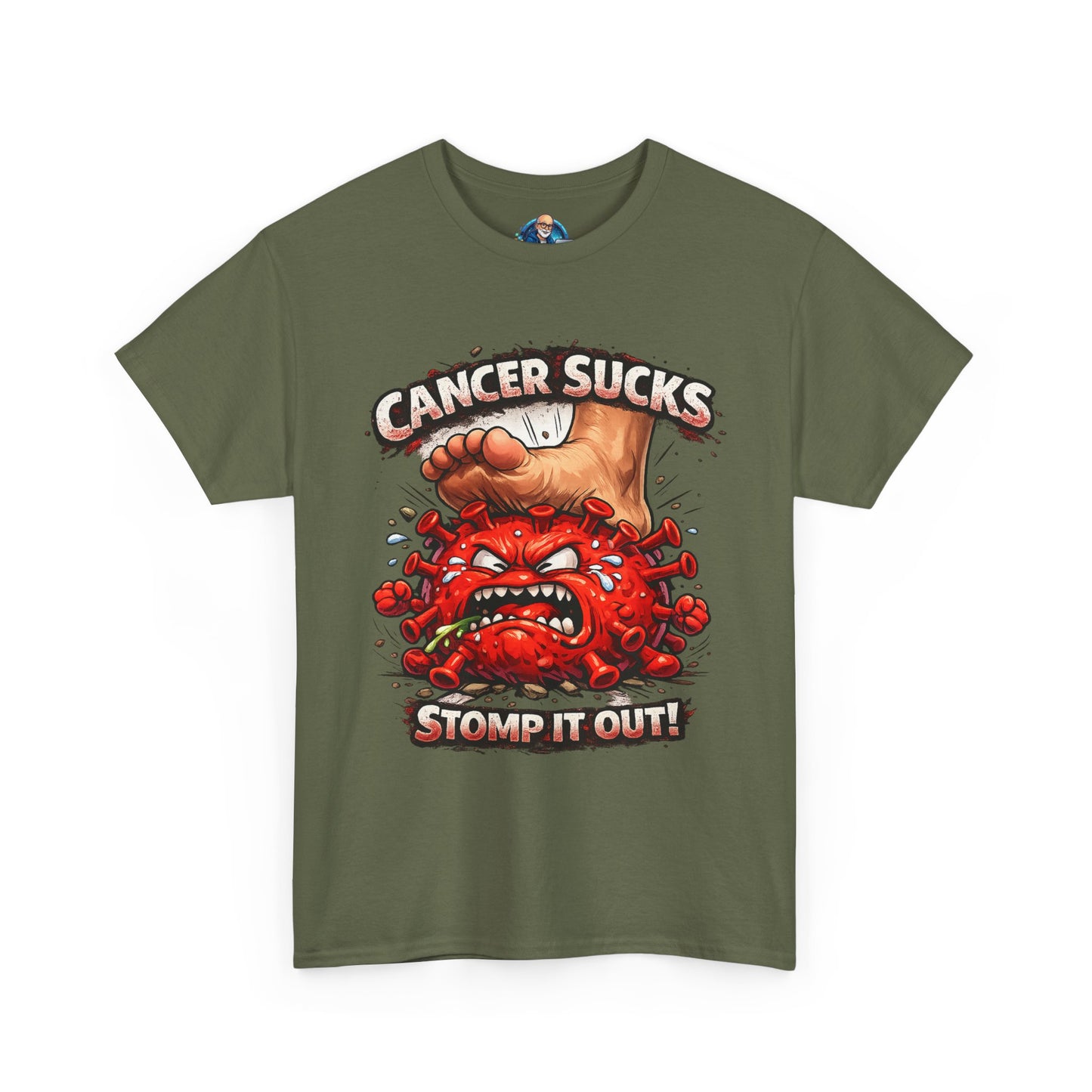 Cancer Sucks Tee — Stomp It Out Cancer Awareness T-Shirt