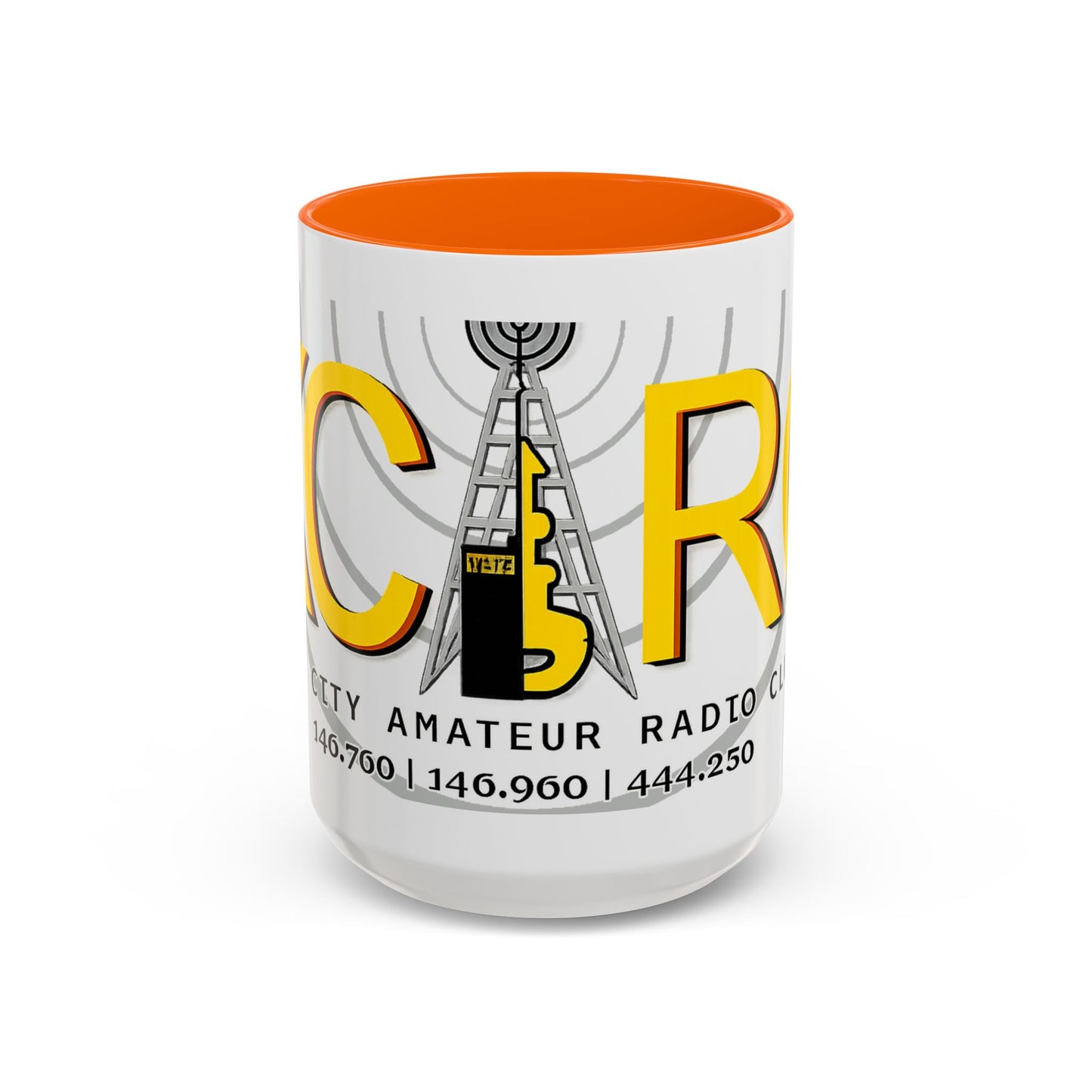 Key City Amateur Radio Club Accent Coffee Mug – Ham Radio Tower Logo (11oz & 15oz)