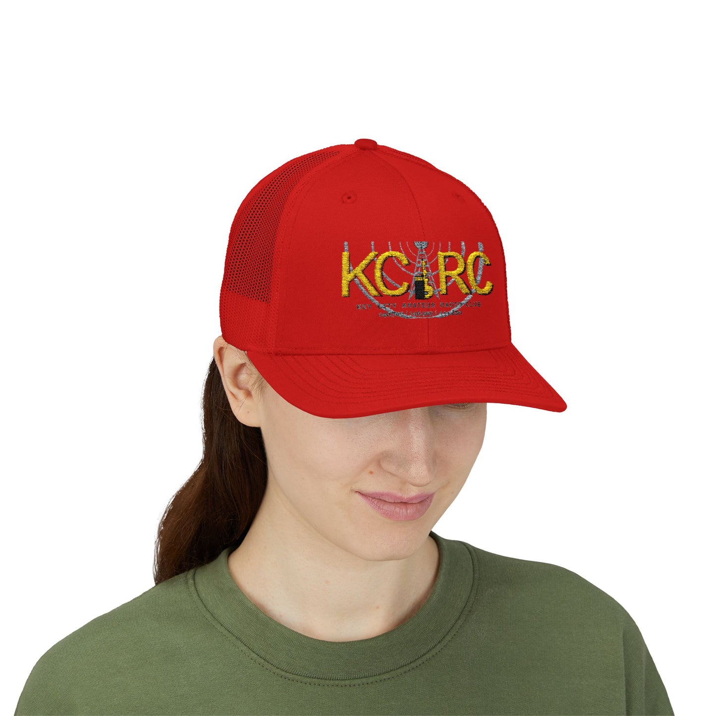 KCARC Embroidered Trucker Hat — Key City Amateur Radio Club Snapback