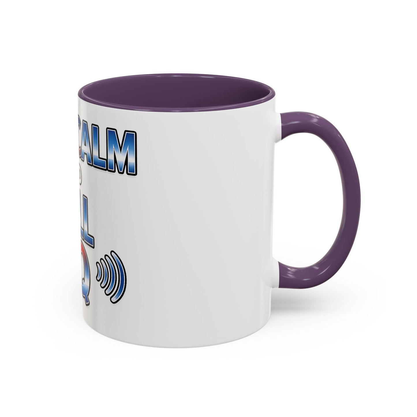 Keep Calm and Call CQ Accent Coffee Mug – Radio Operator Ham Radio Gift (11/15 oz)