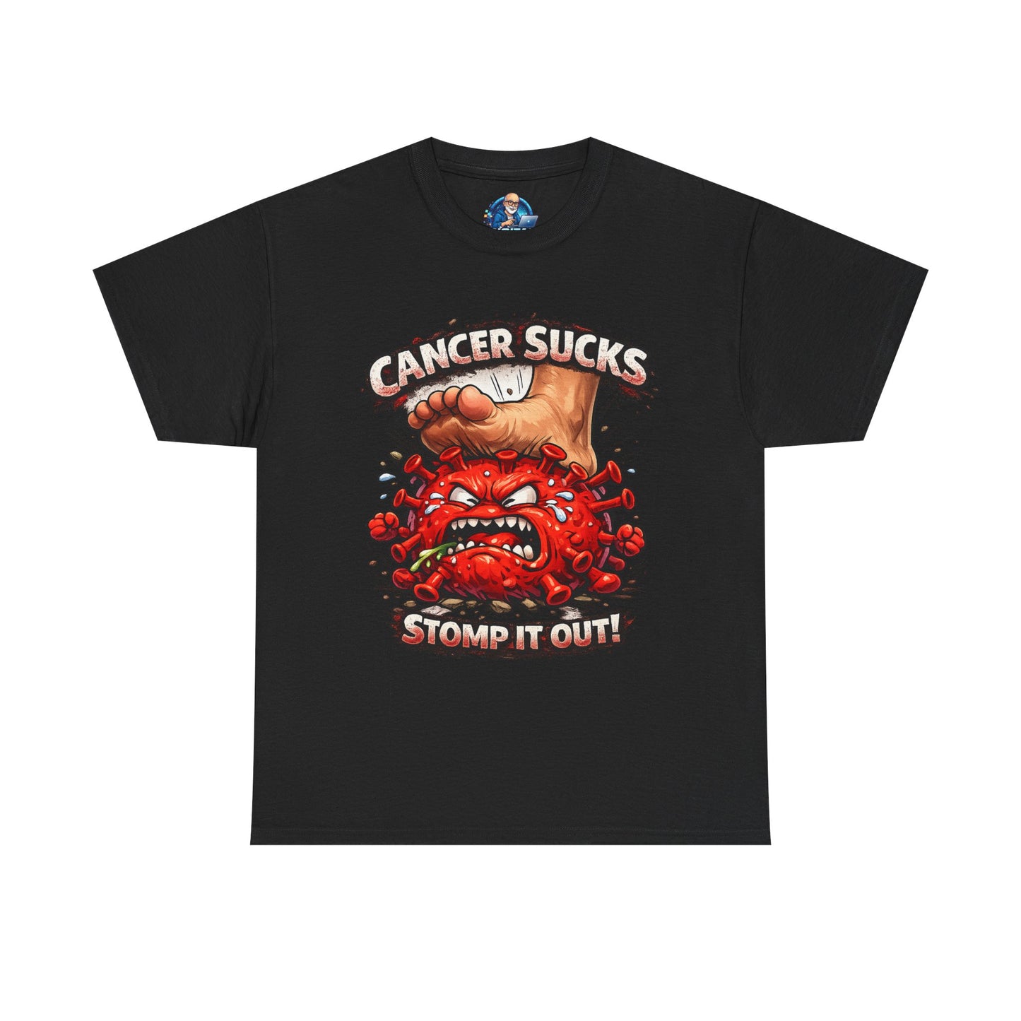 Cancer Sucks Tee — Stomp It Out Cancer Awareness T-Shirt