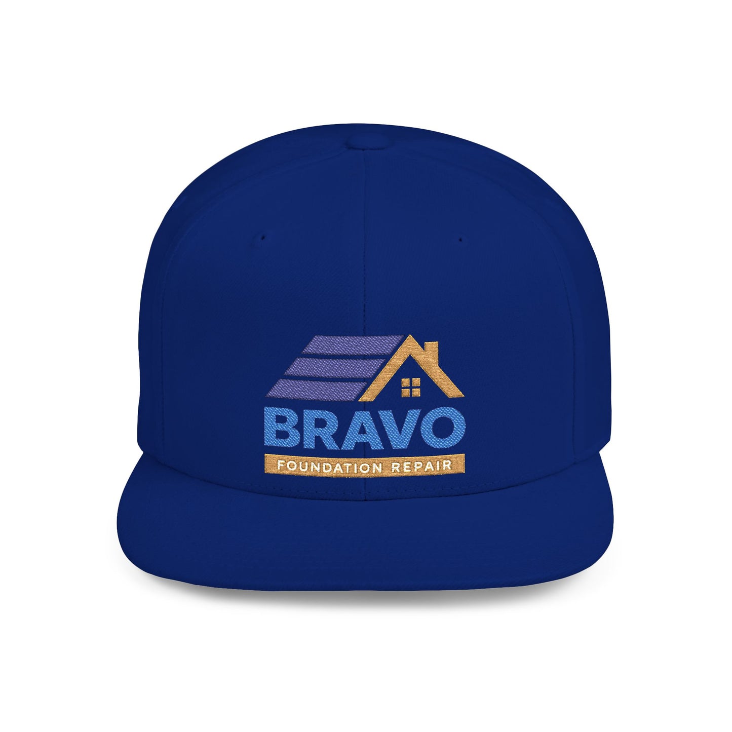 Bravo Construction Company Flat Bill Snapback Hat