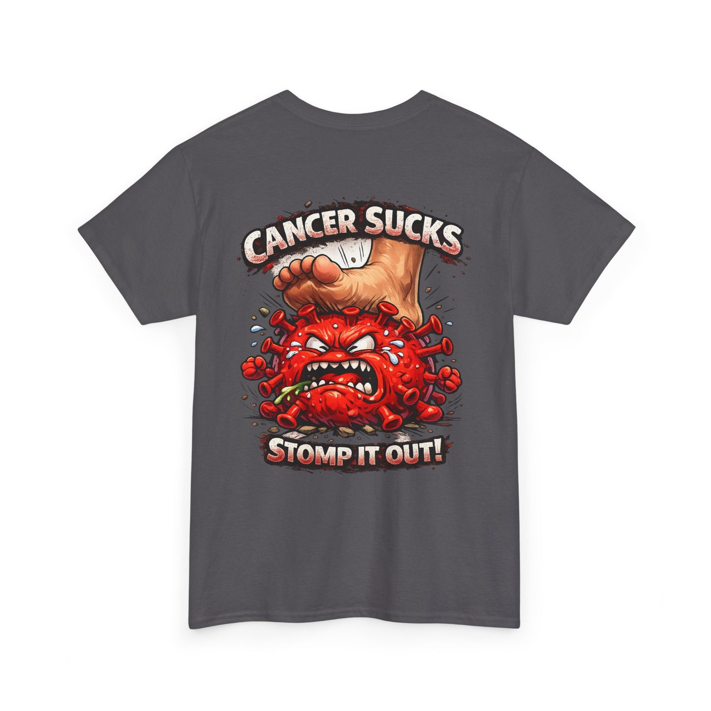 Cancer Sucks Tee — Stomp It Out Cancer Awareness T-Shirt