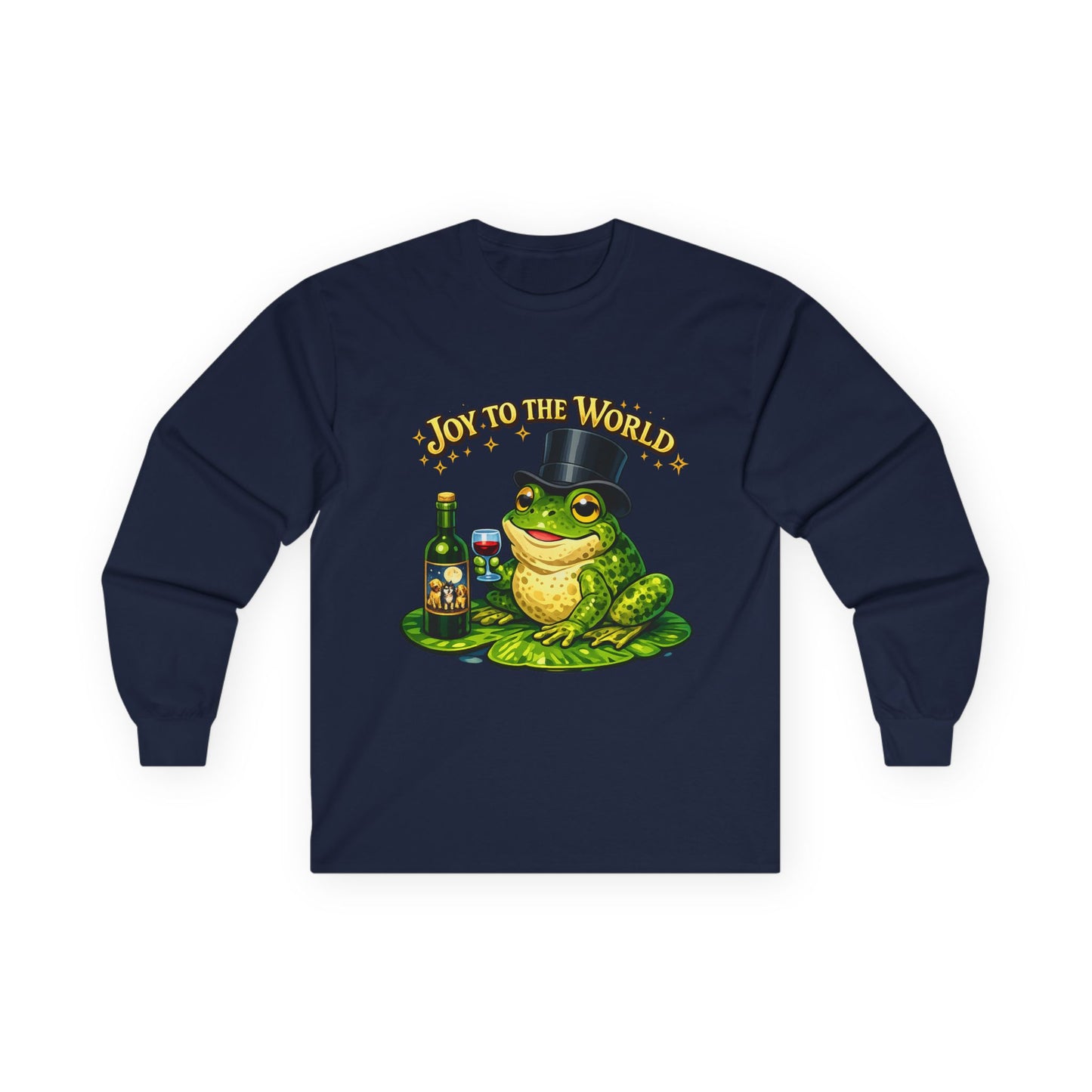 Joy to the World Frog Long Sleeve Tee