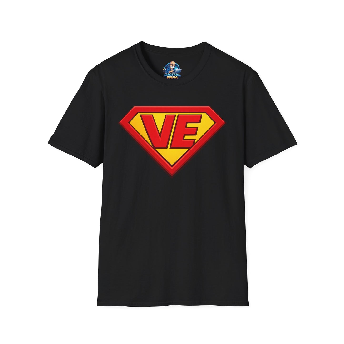 VE Superhero Logo T-Shirt — Bold Retro Graphic Tee