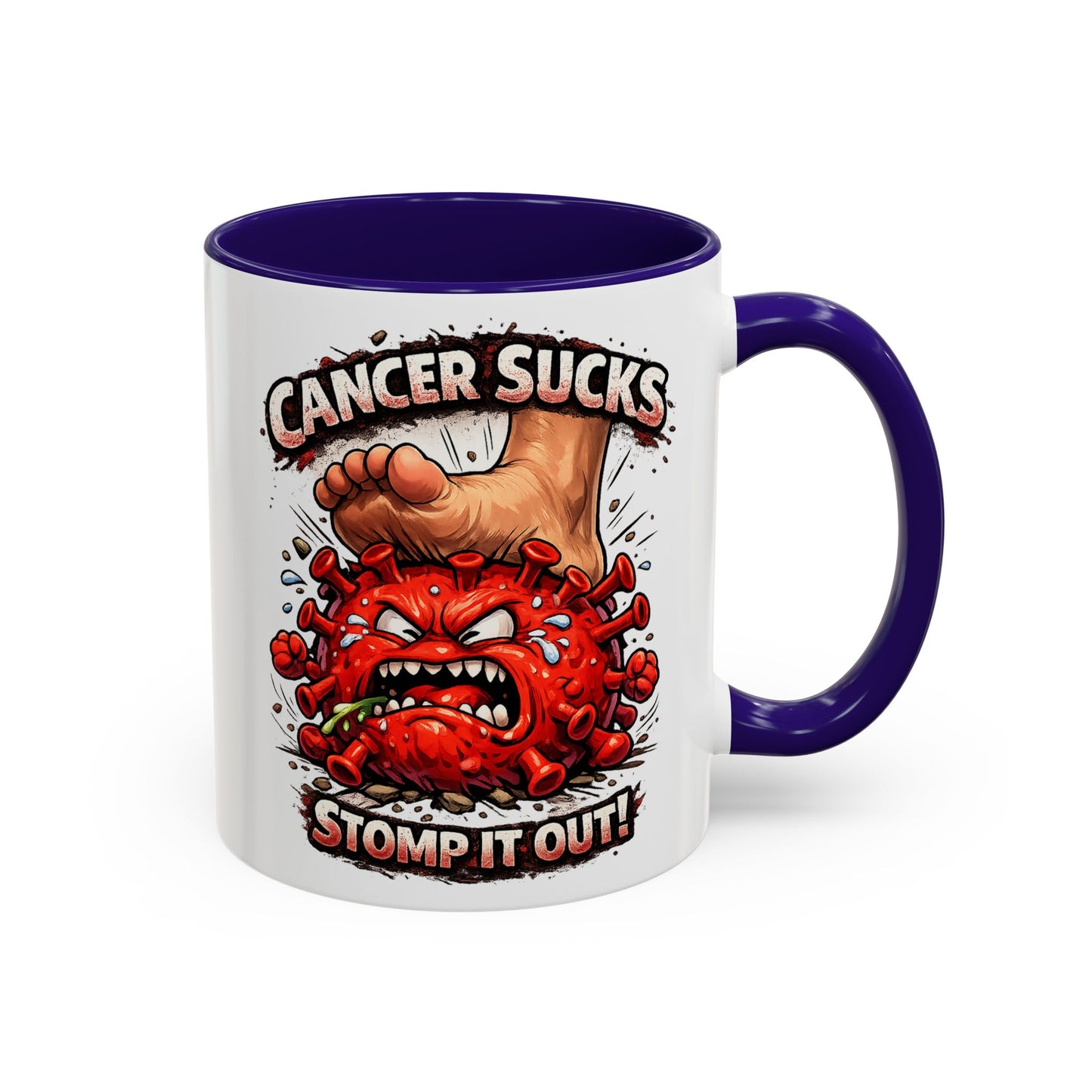 Cancer Sucks Mug — Stomp It Out 11/15oz