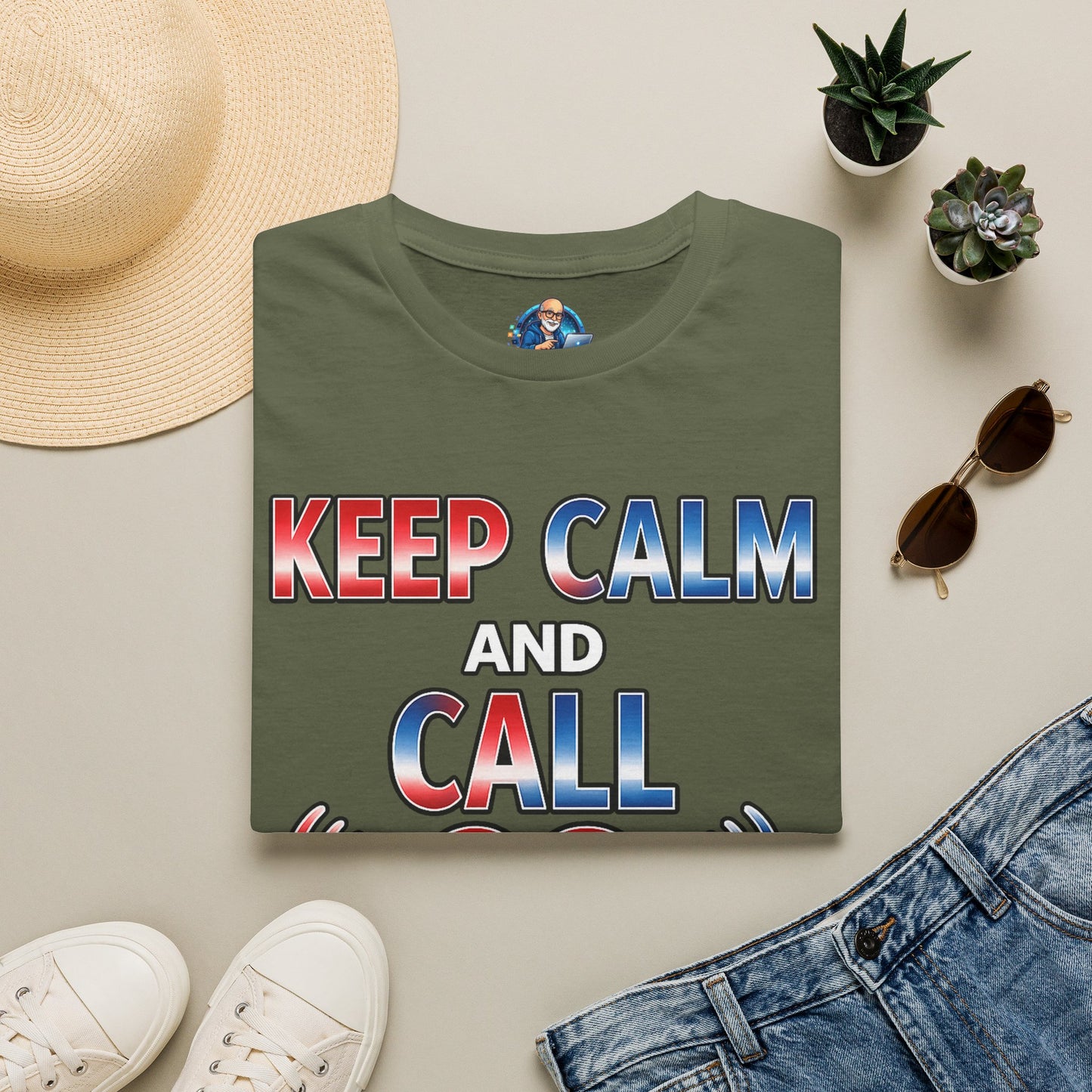 Keep Calm and Call CQ T-Shirt – Amateur Radio / Ham Operator Tee