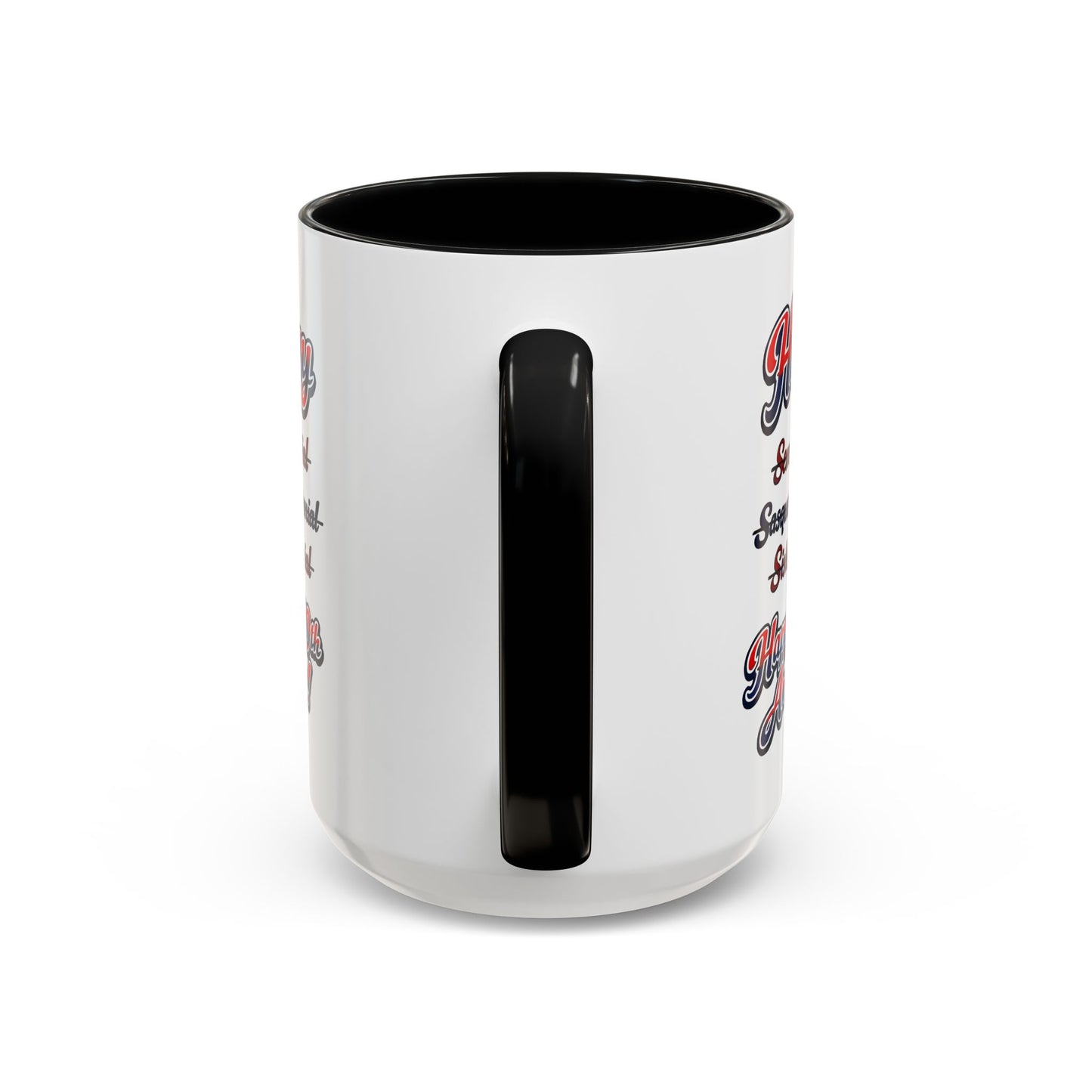 250th America Coffee Mug – "Happy 250th America!" Patriotic Accent Mug