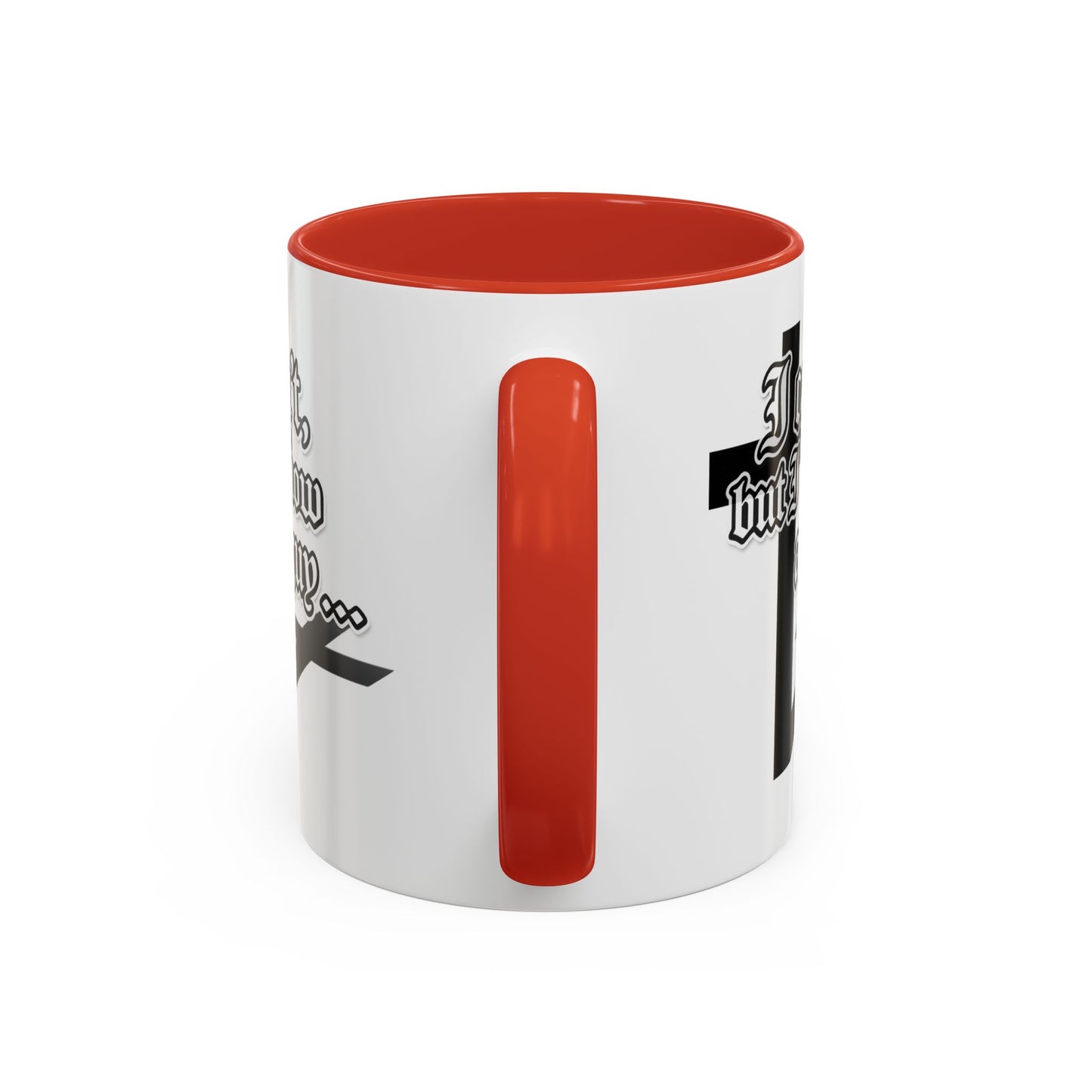I Can't But I Know A Guy - Accent Coffee Mug (Funny Mechanic/Handyman Gift)