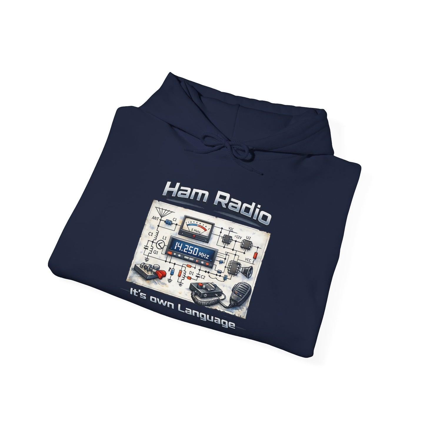 "Ham Radio: It's Our Language" Pullover for Amateur Radio Enthusiasts