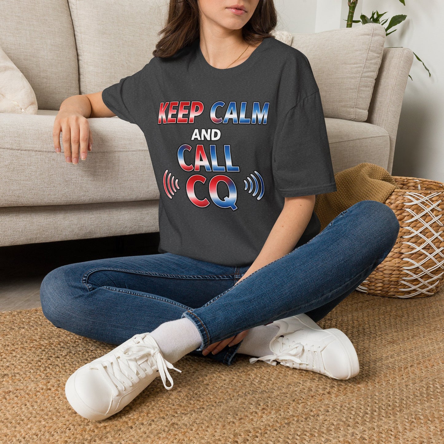 Keep Calm and Call CQ T-Shirt – Amateur Radio / Ham Operator Tee