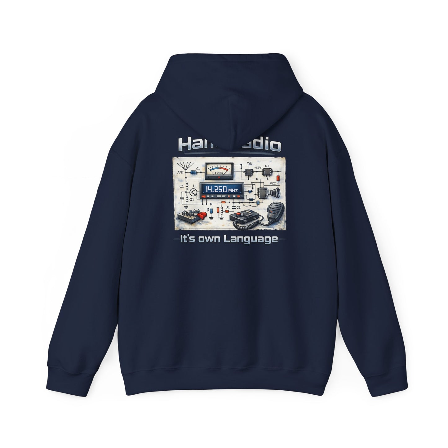 "Ham Radio: It's Our Language" Pullover for Amateur Radio Enthusiasts