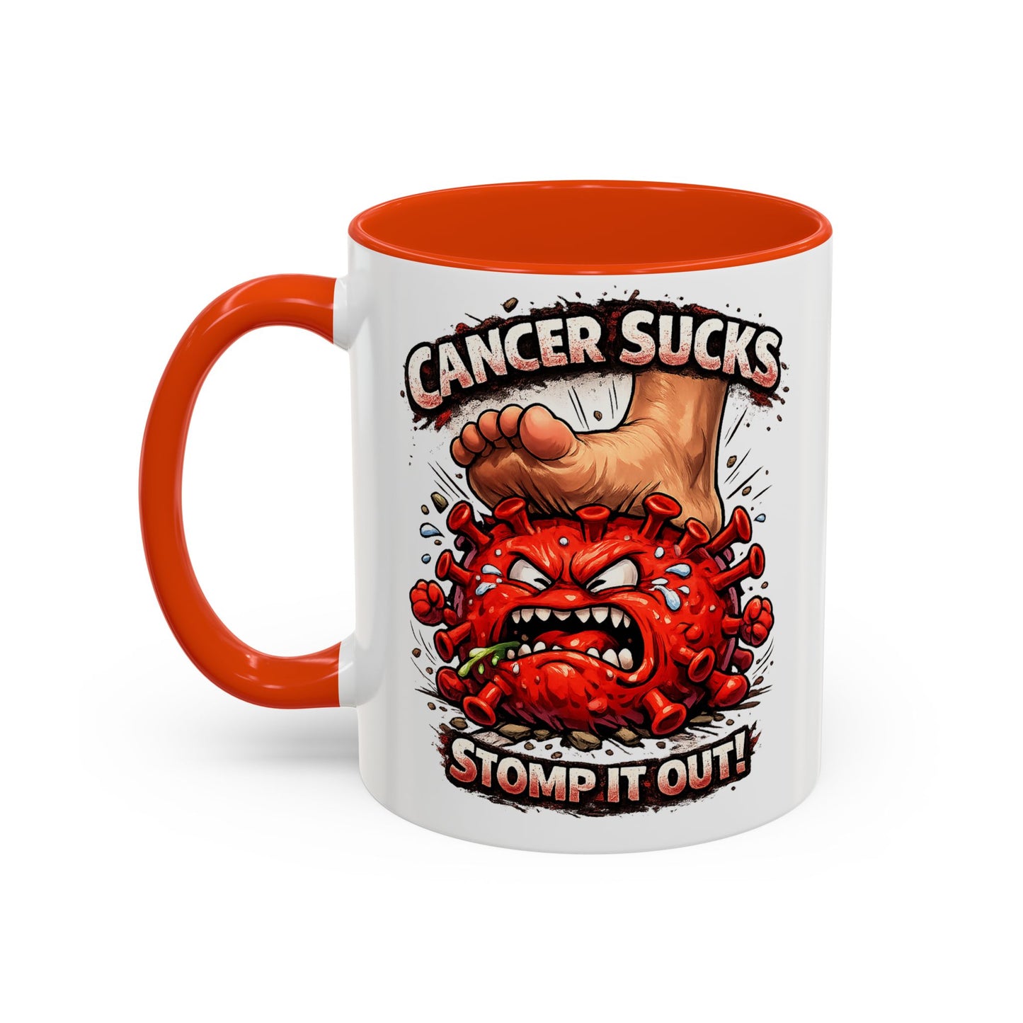 Cancer Sucks Mug — Stomp It Out 11/15oz