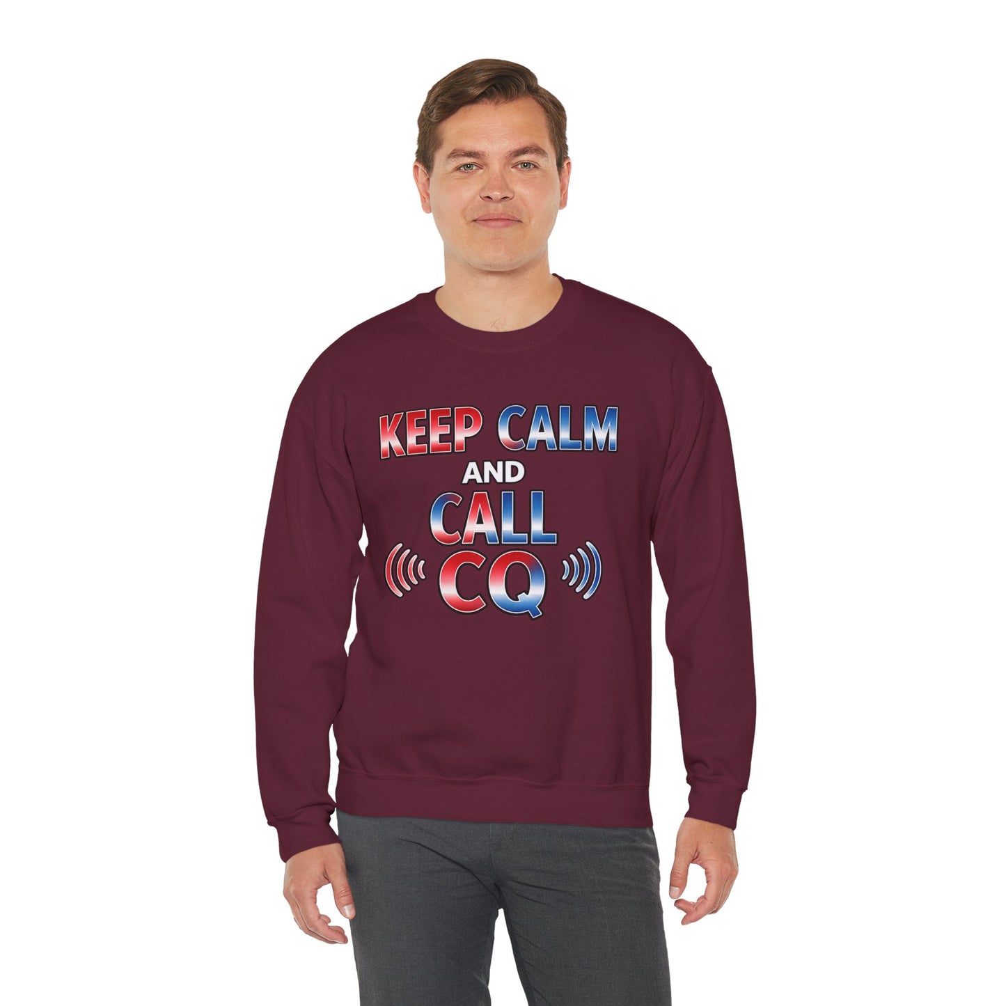 "Keep Calm and Call CQ" Patriotic Radio Operator Tee
