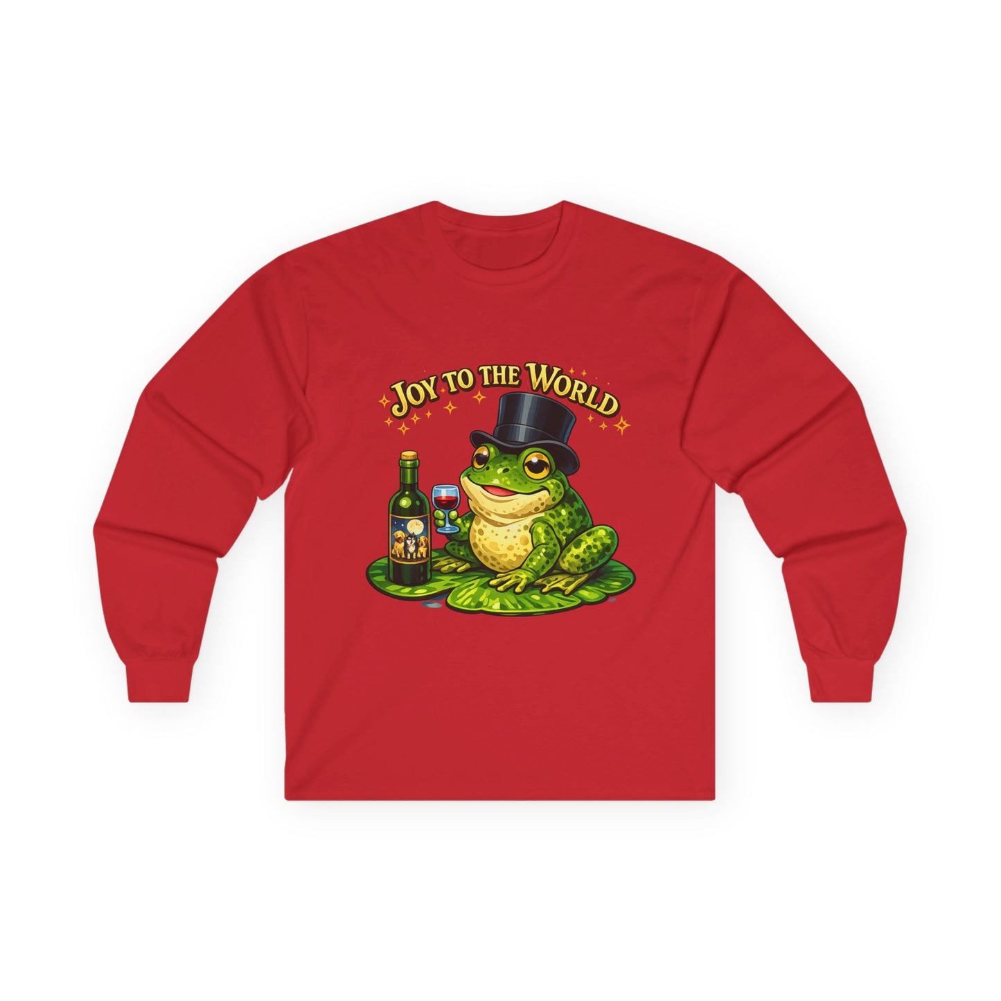 Joy to the World Frog Long Sleeve Tee