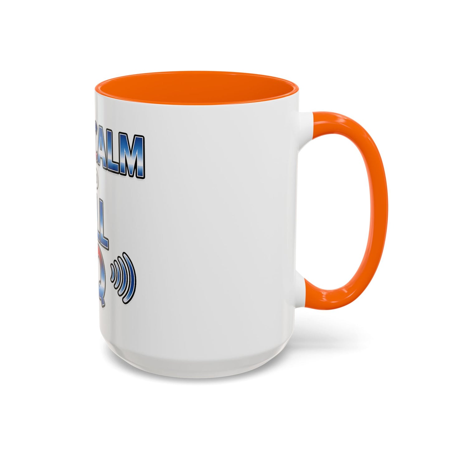 Keep Calm and Call CQ Accent Coffee Mug – Radio Operator Ham Radio Gift (11/15 oz)