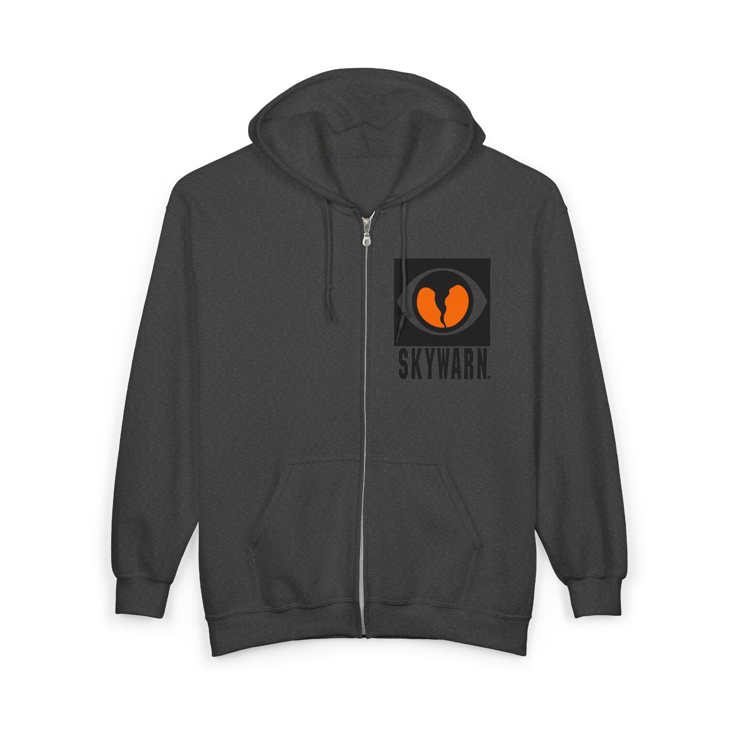 Skywarn Logo Zip Hoodie — Storm Spotter Weather Watch Hooded Sweatshirt