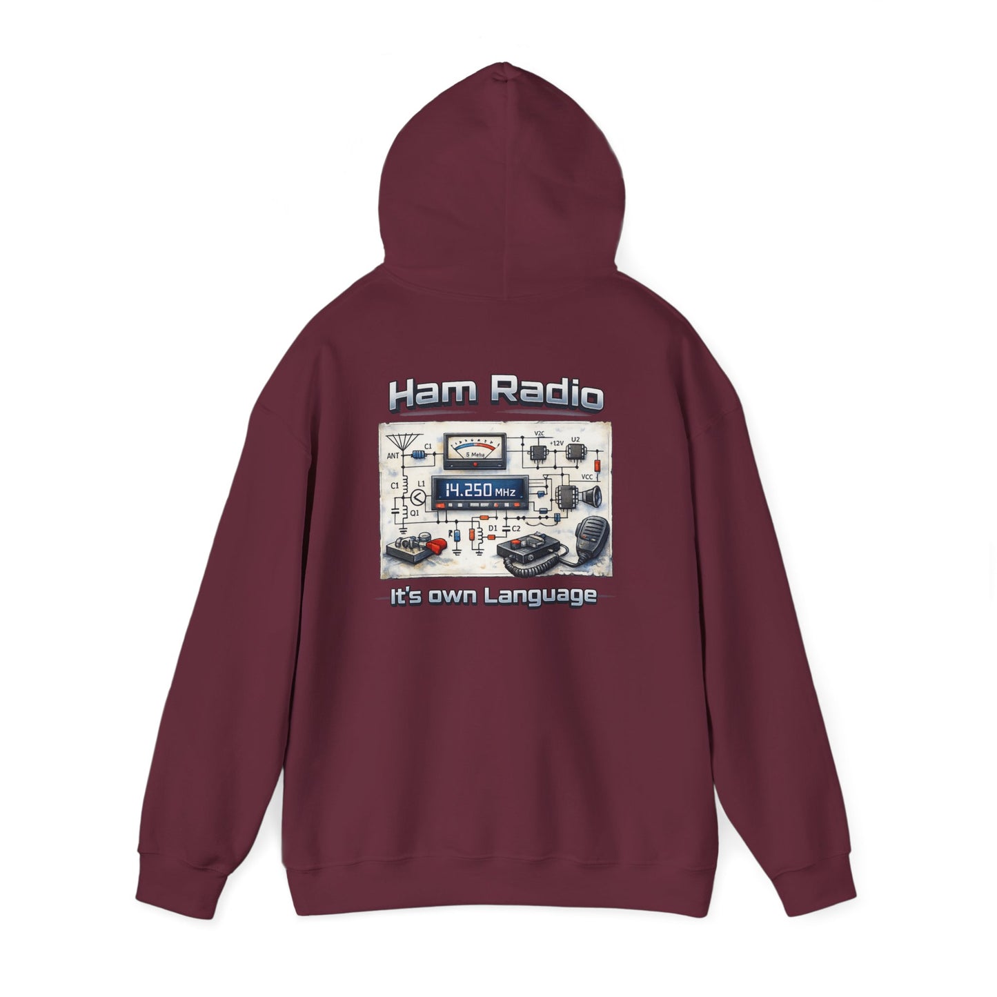 "Ham Radio: It's Our Language" Pullover for Amateur Radio Enthusiasts