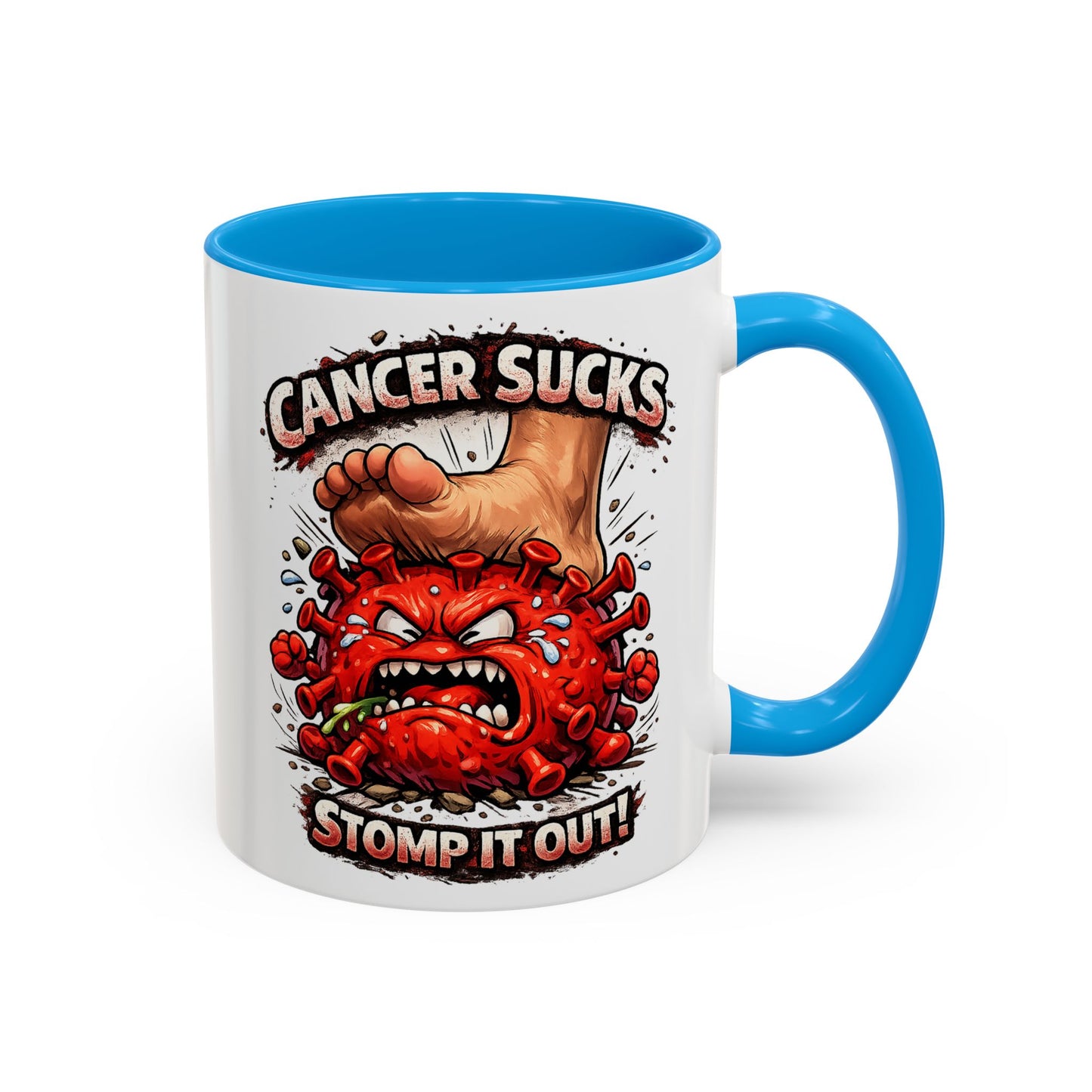 Cancer Sucks Mug — Stomp It Out 11/15oz