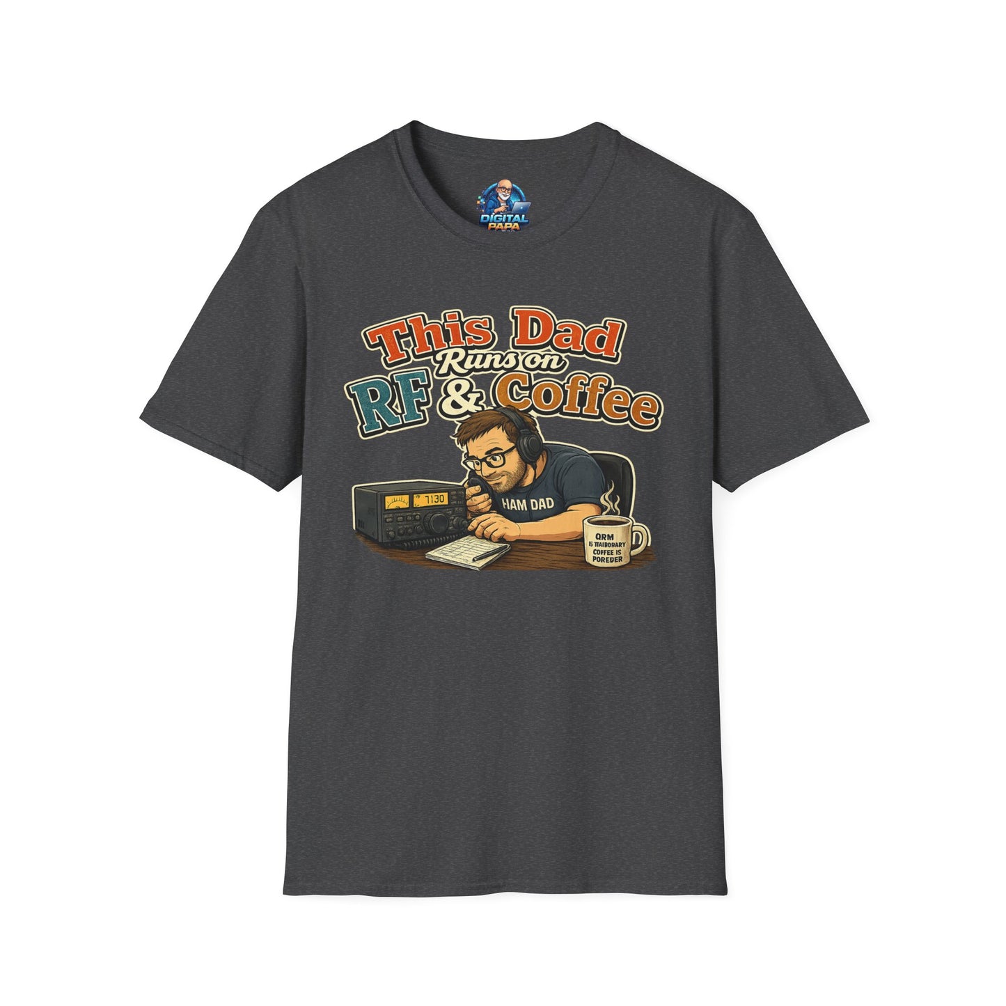 This Dad Runs on RF & Coffee T-Shirt