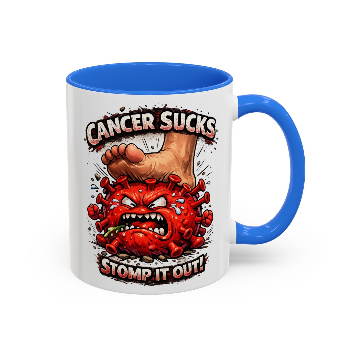 Cancer Sucks Mug — Stomp It Out 11/15oz