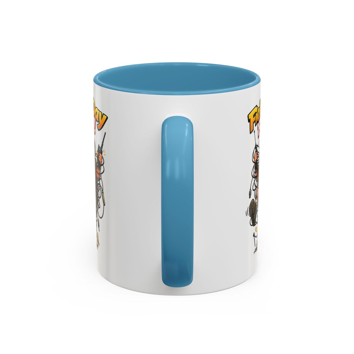 Field Day Fun! Accent Coffee Mug – Humorous Outdoor Adventure Ham Gift (11/15oz)