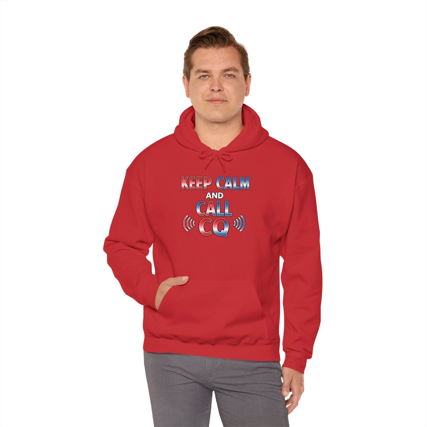 Keep Calm and Call CQ Hoodie — Amateur Radio Ham Radio Pullover