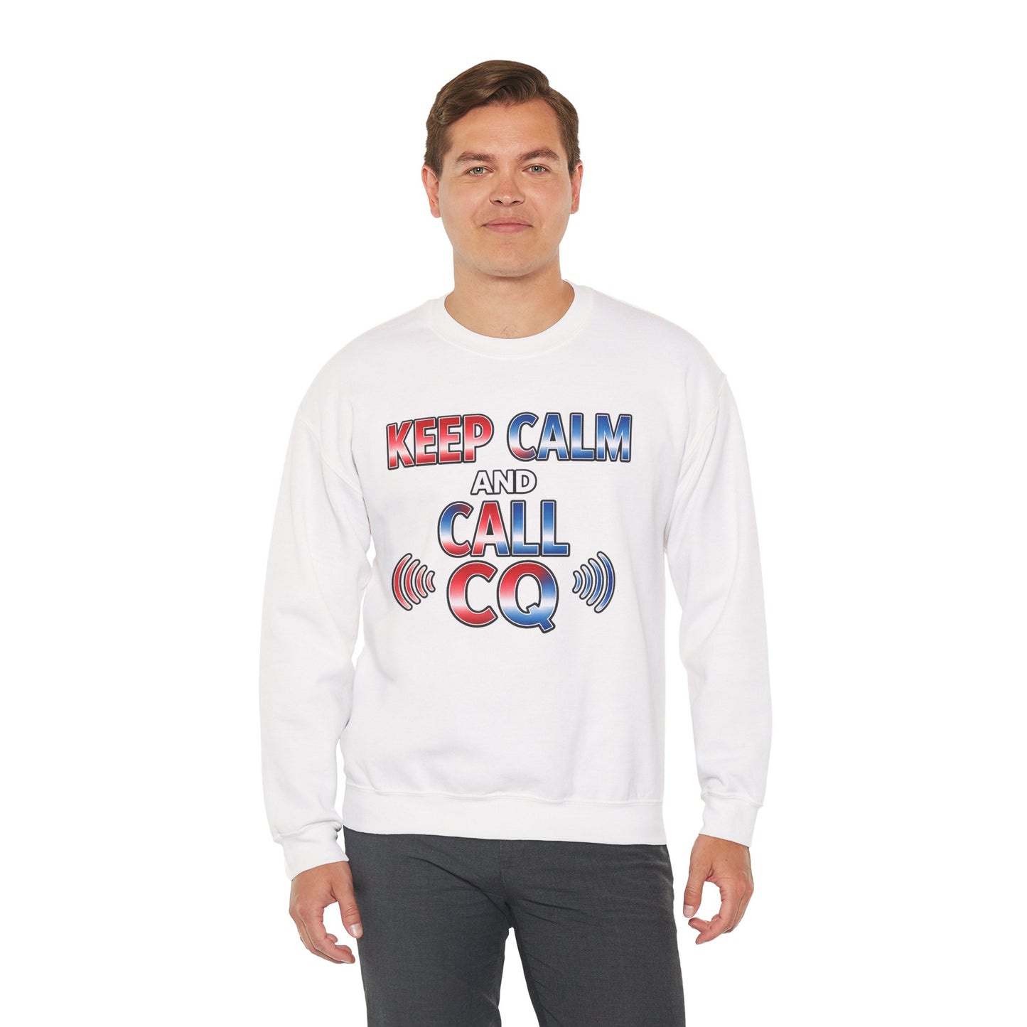 "Keep Calm and Call CQ" Patriotic Radio Operator Tee